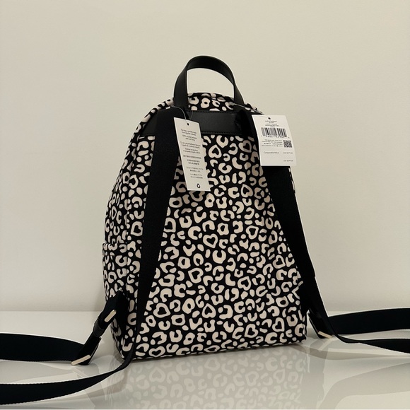 Kate Spade New York Chelsea Leopard Heart Medium Backpack - Picture 11 of 13